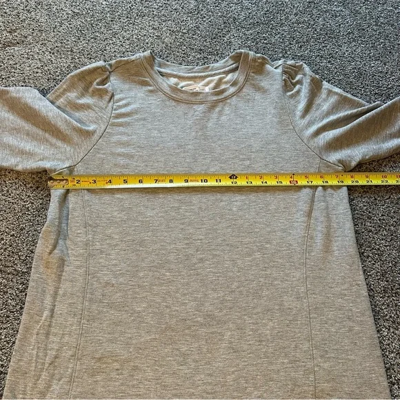 FOR THE REPUBLIC S Gray Puff Sleeve Lightweight Short Sleeve Sweatshirt R $58 - Picture 11 of 11